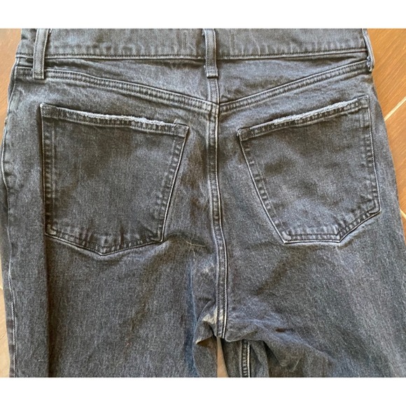 Abercrombie Fitch High Rise Flare Jeans Women's  32x34 Black Wash Denim - Picture 4 of 8